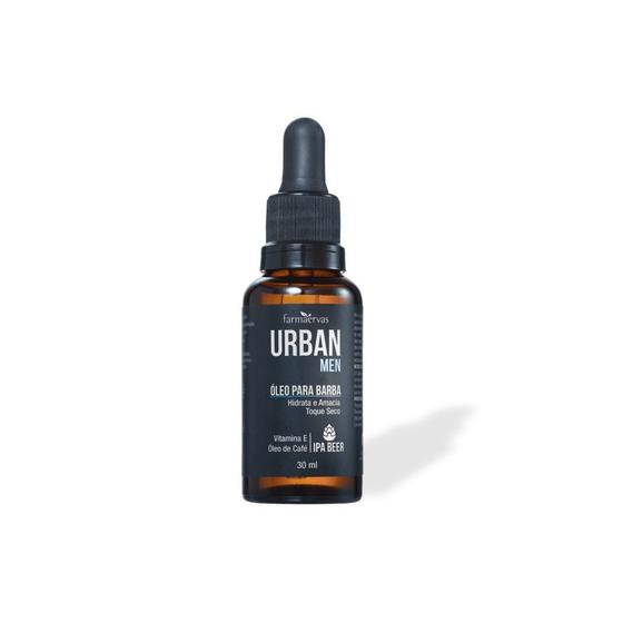 Óleo Para Barba Urban Men Farmaervas 30ml Hidrata e Amacia Menor preço em Óleo Para Barba Urban Men Farmaervas 30ml Hidrata e Amacia