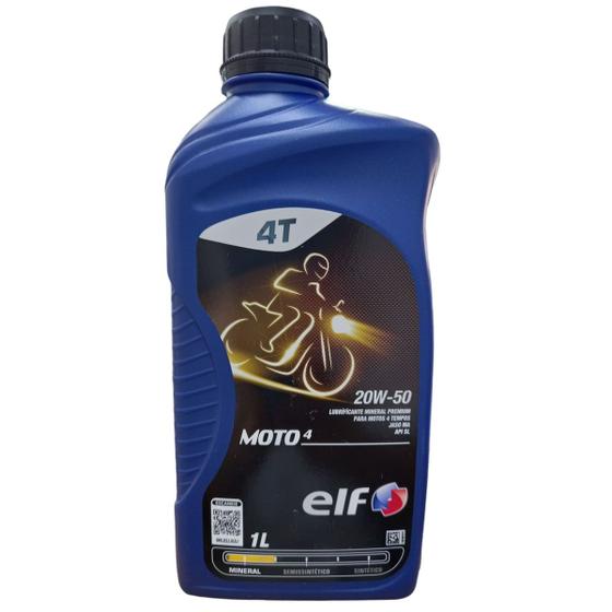 Óleo para Moto 4 Tempos ELF Api SL 20w50 Mineral Jaso MA ...