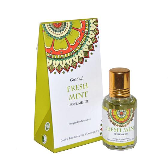 Imagem de Óleo perfumado indiano Fresh Mint Goloka 10ml