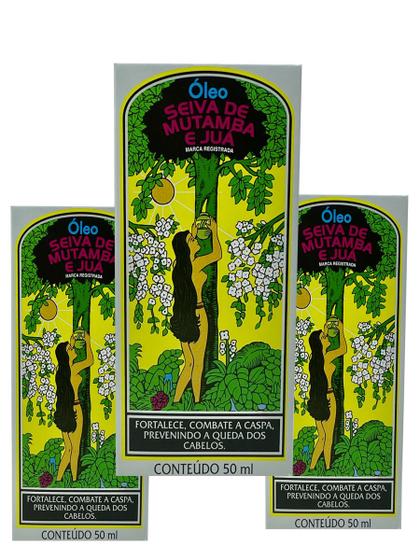 Óleo Seiva De Mutamba E Juá 50ml - Kit Com 3un - Óleo Capilar ...