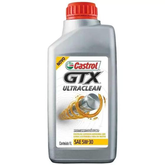 Imagem de Óleo Semissintético SN 5W30 GTX Ultraclean 1 Litro Castrol