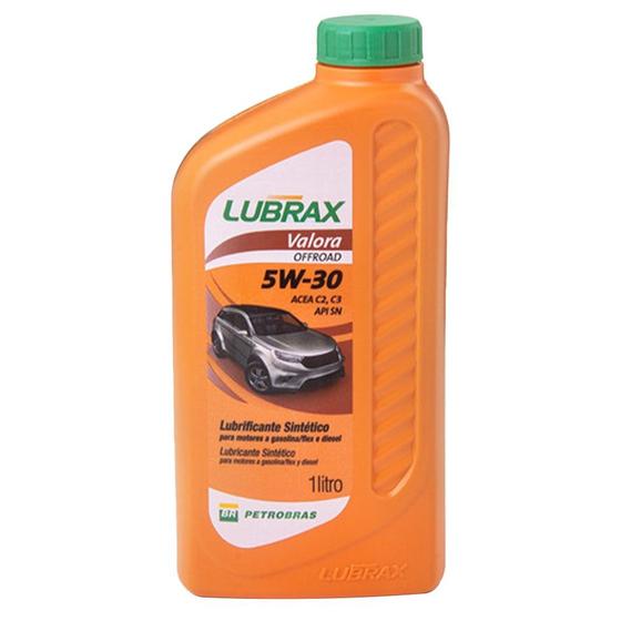 Imagem de Óleo Sintético 5W30 Lubrax Valora Offroad Acea C3 API SN 1 Litro