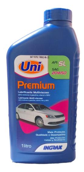 Imagem de Óleo Sl 20w50 Premium Uni Ingrax 1l Multiviscoso Para Motor