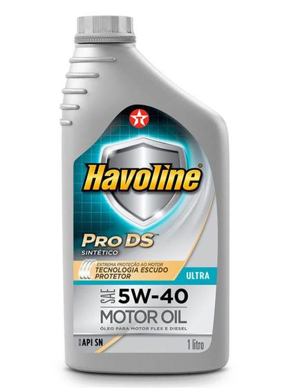 Óleo Texaco Havoline 5w40 Api Sn Sintético Ultra S 1 L - Lubrificante ...