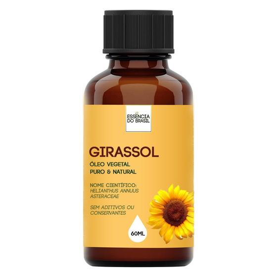 Óleo Vegetal de Girassol - 60ml Puro e Natural - Essência do Brasil ...