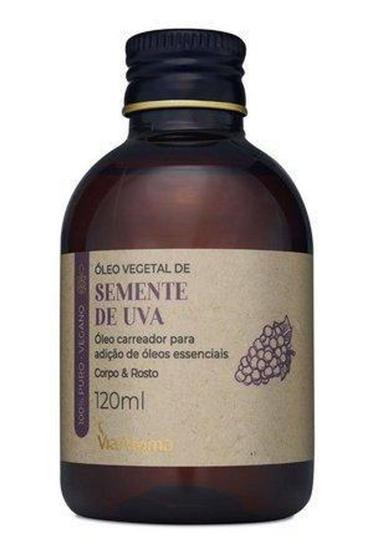 Óleo Vegetal Semente de Uva carreador para aromaterapia 120mL Via Aroma