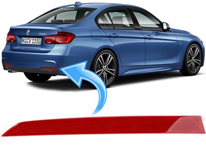 Imagem de Olho de Gato Refletor Parachoque Traseiro Bmw 320i 328i 330i 335i M Sport de 2015 À 2019 - Direito