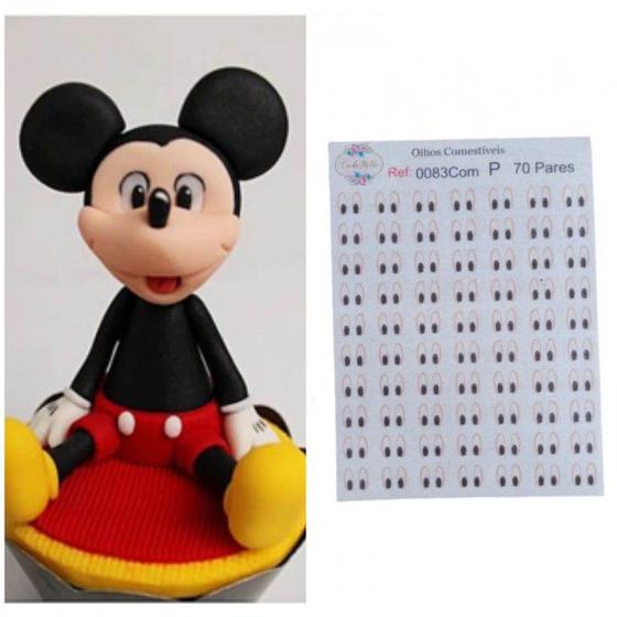 Imagem de Olhos Comestiveis 0083Com PP Mickey 70 Pares