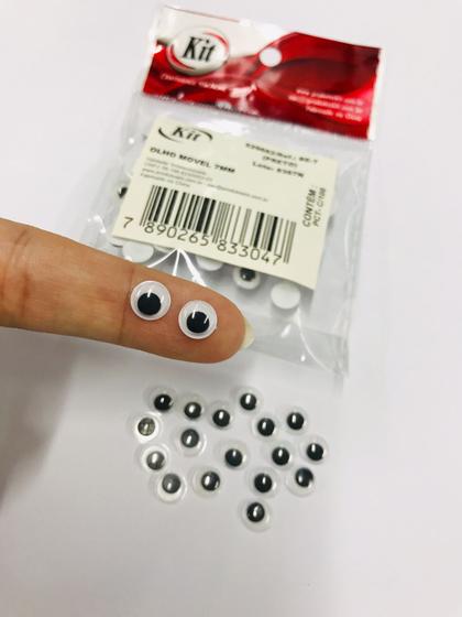 Imagem de Olhos móveis Kit 07mm com 100 unidades