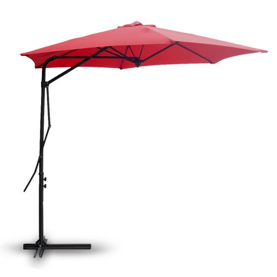 Ombrelone Guarda-sol Articulado 2,70 M Piscina Praia Com Led Vermelho Menor preço em Ombrelone Guarda-sol Articulado 2,70 M Piscina Praia Com Led Vermelho
