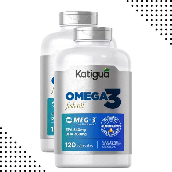 Omega 3 1000mg 120caps MEG3 Original Puro Importado Kit c2 Katigua