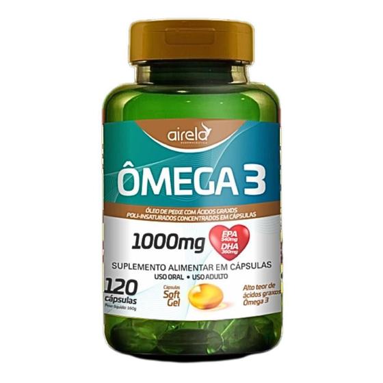 Imagem de Ômega 3 1000mg suplemento alimentar com 120 cápsulas