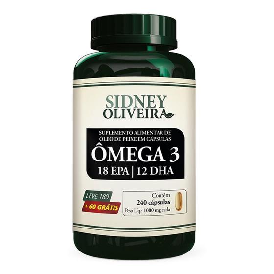 Omega 3 240 cápsulas SIDNEY OLIVEIRA Ômega 3 / Óleo de Peixe Magazine Luiza
