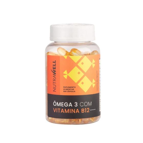 Ômega 3 Com Vitamina B12 Nutrawell 90 Cápsulas Menor preço em Ômega 3 Com Vitamina B12 Nutrawell 90 Cápsulas