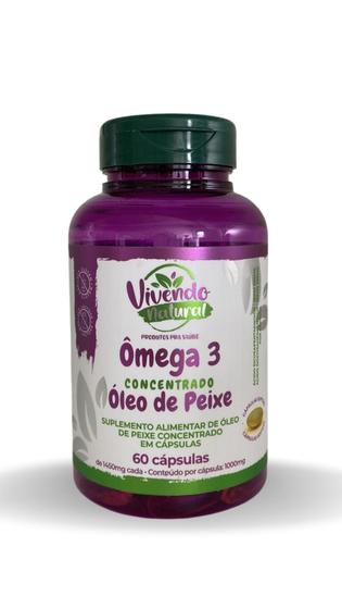 Imagem de Ômega 3 Concentrado 1450Mg - Vivendo Natural - 60 Cápsulas