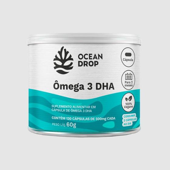 Imagem de Ômega 3 DHA Vegano 120 cápsulas Ocean Drop