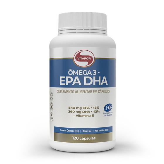 Imagem de Omega 3 Epa-Dha 1000mg Com Vitamina E 120 Capsulas - Vitafor