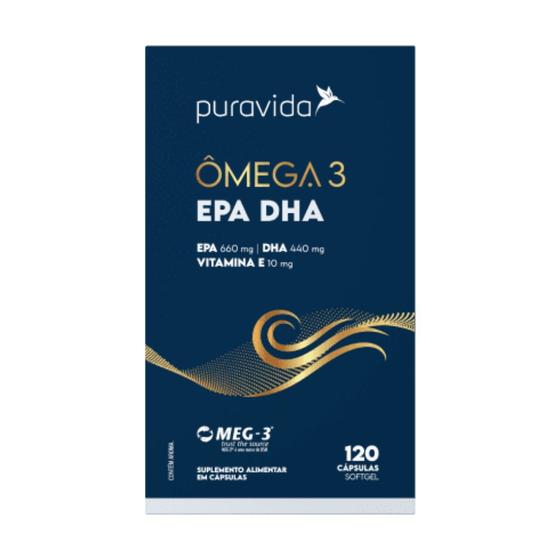 Imagem de Ômega-3 EPA DHA Puravida 120 Caps