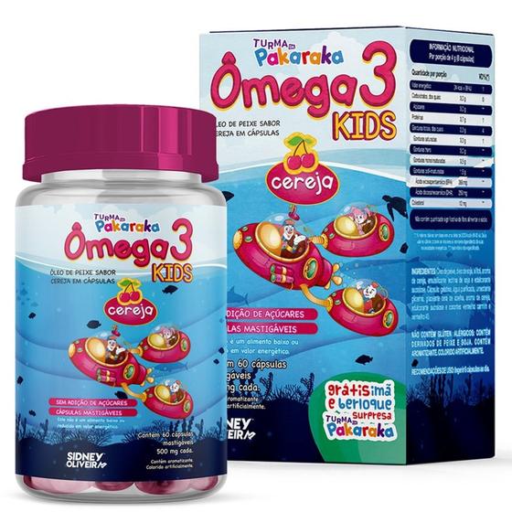 Omega 3 Kids 60 Capsulas Mastigáveis Sidney Oliveira Sidney Oliveira Ômega 3 / Óleo de Peixe