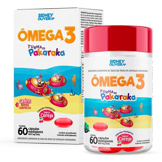 Omega 3 Kids 60 Capsulas Mastigáveis Sidney Oliveira Sidney Oliveira Ômega 3 / Óleo de Peixe