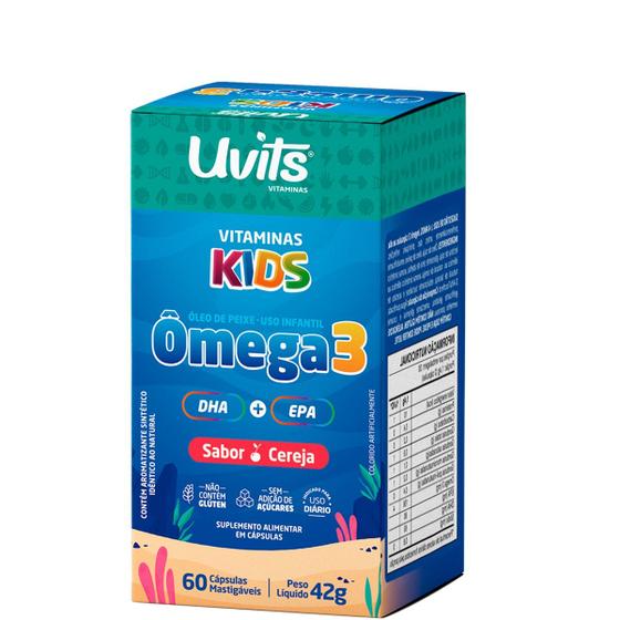 Imagem de Omega 3 Kids 60 Cápsulas - Uvits