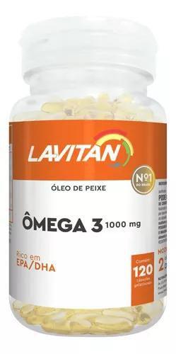 Imagem de Omega 3 Lavitan 1000mg Suplemento 120 Comprimidos
