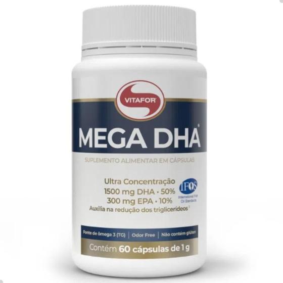 Imagem de Ômega 3 Mega DHA Ultra Concentrado EPA 60 Capsulas Vitafor