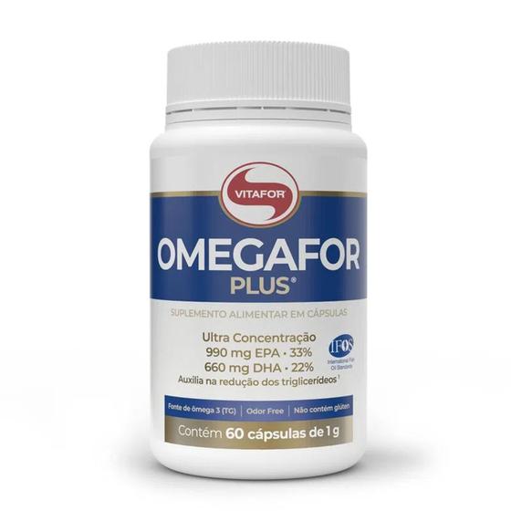 Ômega 3 Omegafor Plus Vitafor 60 Cáps - 990mg Epa 660mg Dha Menor preço em Ômega 3 Omegafor Plus Vitafor 60 Cáps - 990mg Epa 660mg Dha