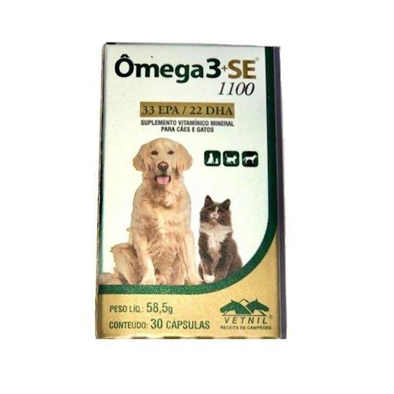 Omega 3 SE 1100 (30 Capsulas) - VETNIL Menor preço em Omega 3 SE 1100 (30 Capsulas) - VETNIL