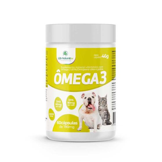 Imagem de Omega 3 Suplemento Alimentar Para Cachorros e Gatos Vitamina Omega 3 