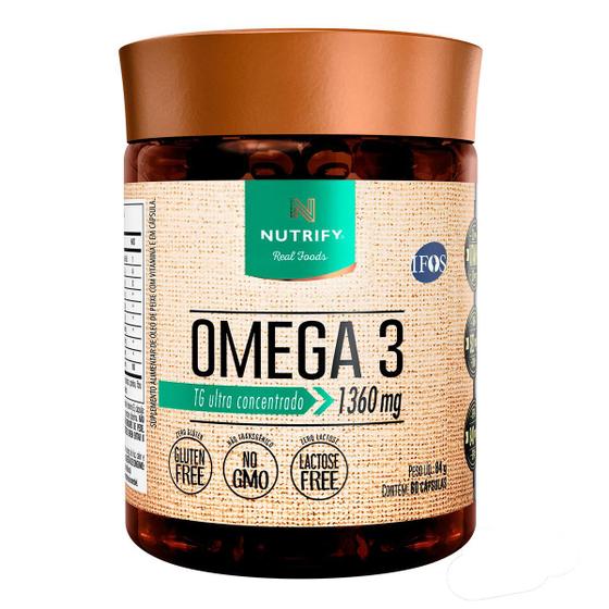 Ômega 3 Suplemento TG Ultra Concentrado Oleo de Peixe Suplemento Original Cápsulas 60 Unidades 1360mg Selo Ifos Menor preço em Ômega 3 Suplemento TG Ultra Concentrado Oleo de Peixe Suplemento Original Cápsulas 60 Unidades 1360mg Selo Ifos