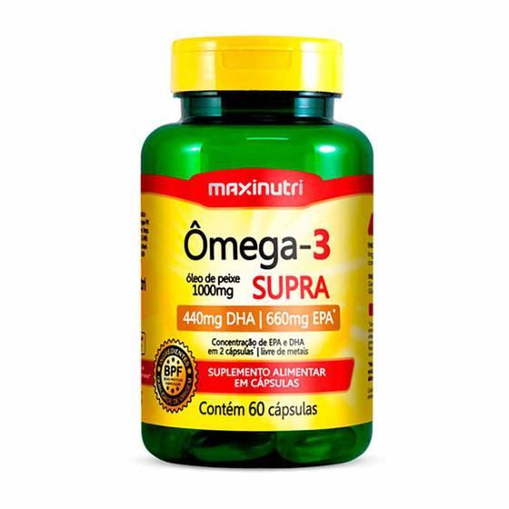 Imagem de Ômega 3 Supra Óleo de Peixe 1000mg 60 Capsulas Loja Maxinutri