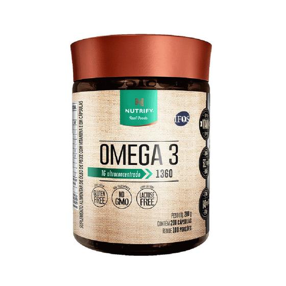 Imagem de Ômega 3 TG Ultra Concentrado 1360mg 200 Cápsulas - Nutrify