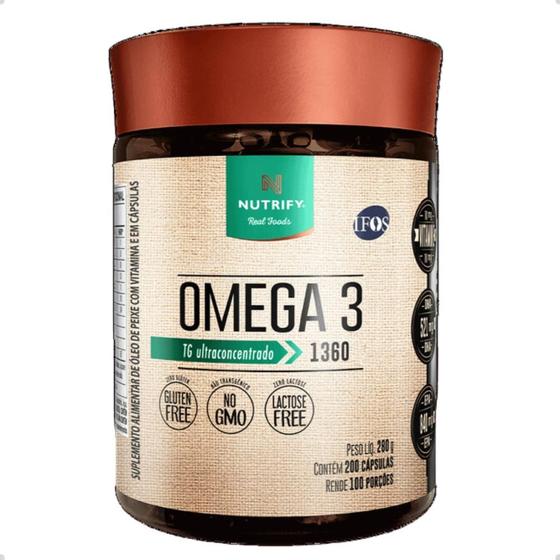 Imagem de Ômega 3 TG Ultra Concentrado 1360mg 200 Capsulas Nutrify