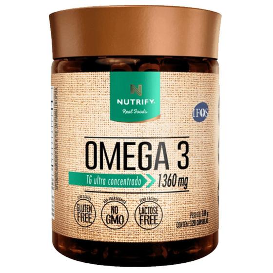 Omega 3 TG Ultra Concentrado DHA 521mg 120 Capsulas Nutrify Ômega 3