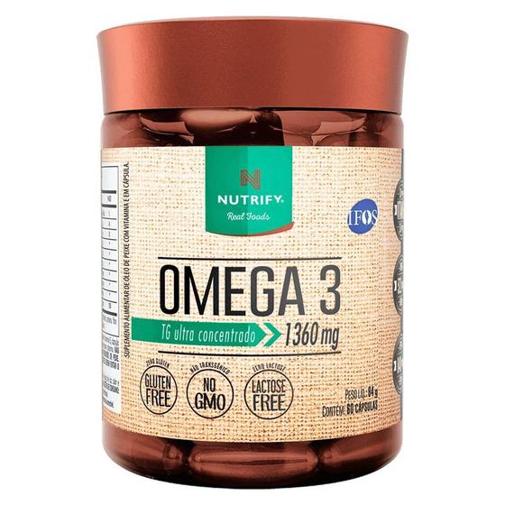 Imagem de Omega 3 ultra concentrado 1360mg (60 caps) - nutrify