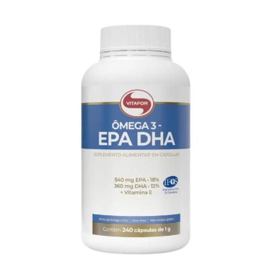 Omega 3 Vitafor 240 cápsulas EPA DHA Essential Omega 3 Ifos Ômega 3