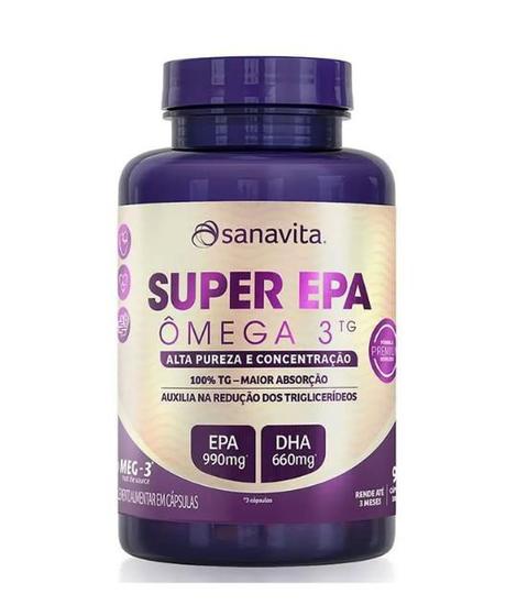 Imagem de OMEGA 3TG SUPER EPA - 90 CAPS - Sanavita