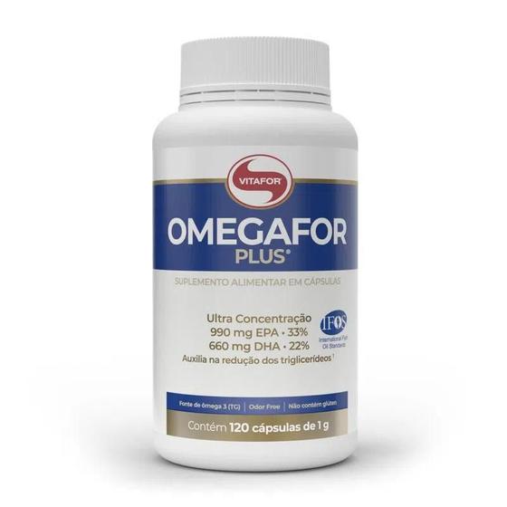 Imagem de Omega For Plus 120 Caps - Vitafor - Omegafor Plus - Omega 3 Livre De Metais Pesados