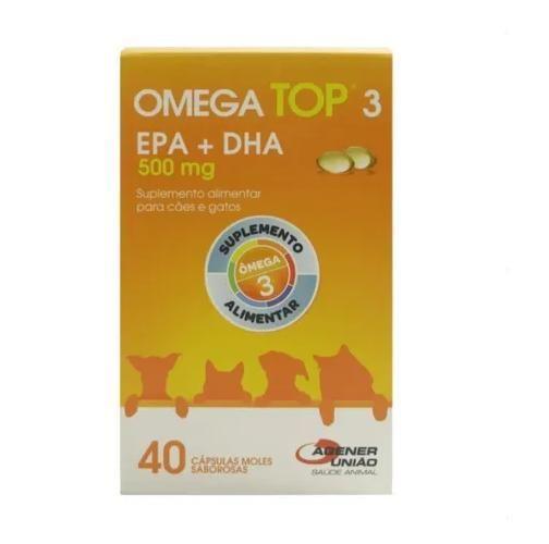 Imagem de Omega Top 3 Com 40 Cápsulas Moles Saborosas 500Mg - Agener