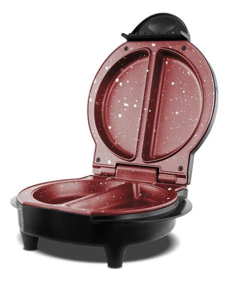 Omeleteira Britânia 750W Redstone Antiaderente Dupla Preto BOM02P 127V
