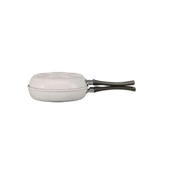 Omeleteira Ceramic Life Suprema em Alumínio com Revestimento Cerâmico Vanilla 18cm 750ml - Brinox Menor preço em Omeleteira Ceramic Life Suprema em Alumínio com Revestimento Cerâmico Vanilla 18cm 750ml - Brinox