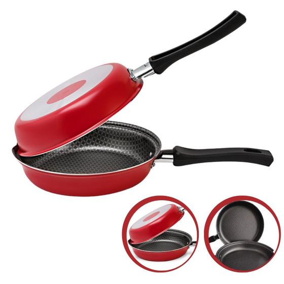 Omeleteira Dupla Alumínio 18 cm Antiaderente Resistente - Multiflon