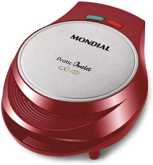 Imagem de Omeleteira Mondial Pratic Omelet 1000W Om-03 Vermelha - 127V