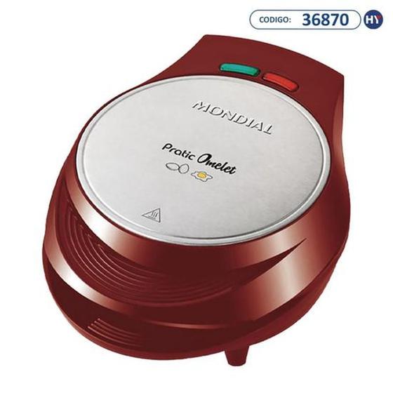 Imagem de Omeleteira Mondial Pratic Omelet Om 03 Antiaderente 220V ~ 50 60 Hz Vermelho Cin