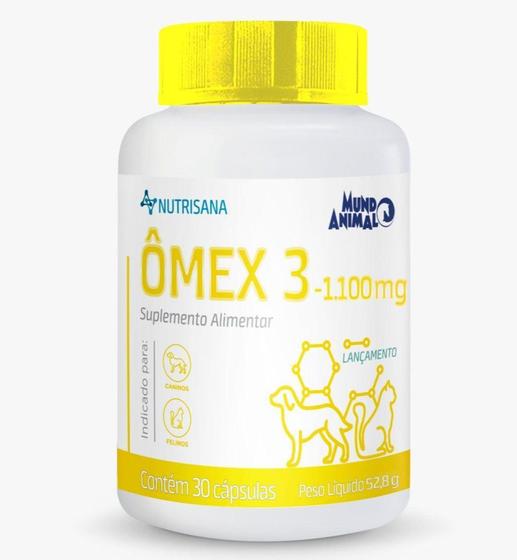 Imagem de Ômex 3 Suplemento Alimentar 1100mg Nutrisana 30 Comprimidos - MUNDO ANIMAL