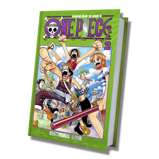 Imagem de One Piece 3 Em 1 Mangá Vol. 2  Nova Coleção em Português - Mangá One Piece 3 Em 1