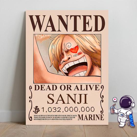 Imagem de One Piece  Quadro Placa Decorativa 20x28CM MDF