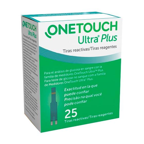 Imagem de One Touch Ultra Plus Tiras Teste 25 Unidades