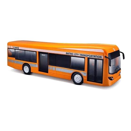 Imagem de Ônibus De Controle Remoto City Bus Street Series Laranja Maisto 82734